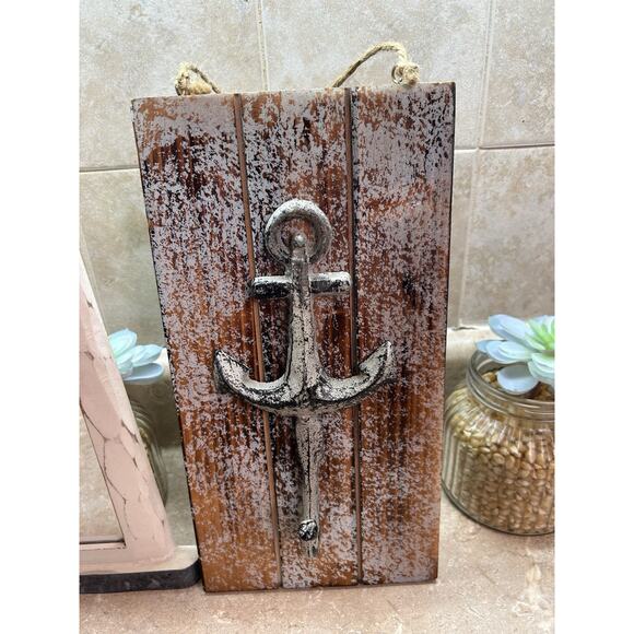 Nautical Bathroom Decor Lighthouse Mirror Anchor Hook Beach House Shore Home - Picture 2 of 13